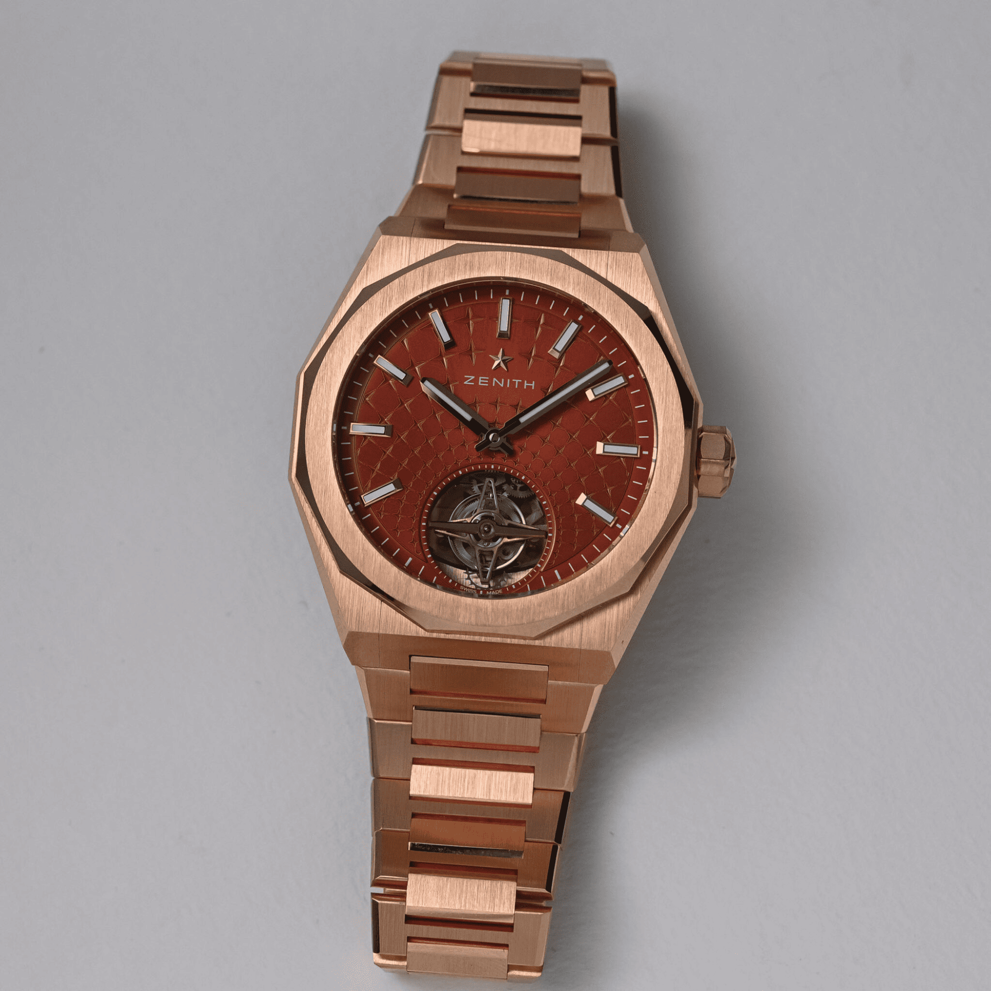 Zenith Defy Skyline Tourbillon in Pink Gold | Barrington Watch Winders