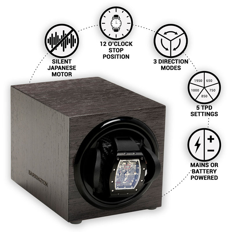 Barrington Special Edition Single Winder - Grey Koto - Barrington - Photo 2 Barrington Special Edition Single Winder - Grey Koto from barringtonwatchwinders.com - Photo 2