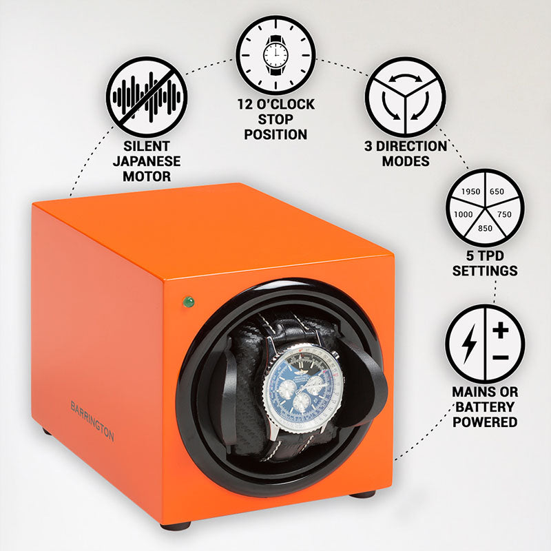 Barrington Single Winder - Burnt Amber