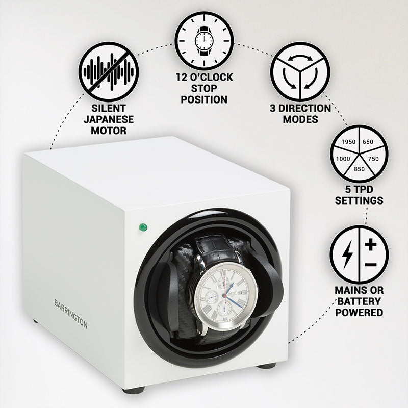 Barrington Single Winder - Glacier White