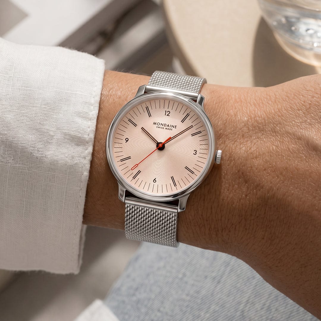 Double Details, Half the Fuss: The Mondaine Doppio Rose Gold