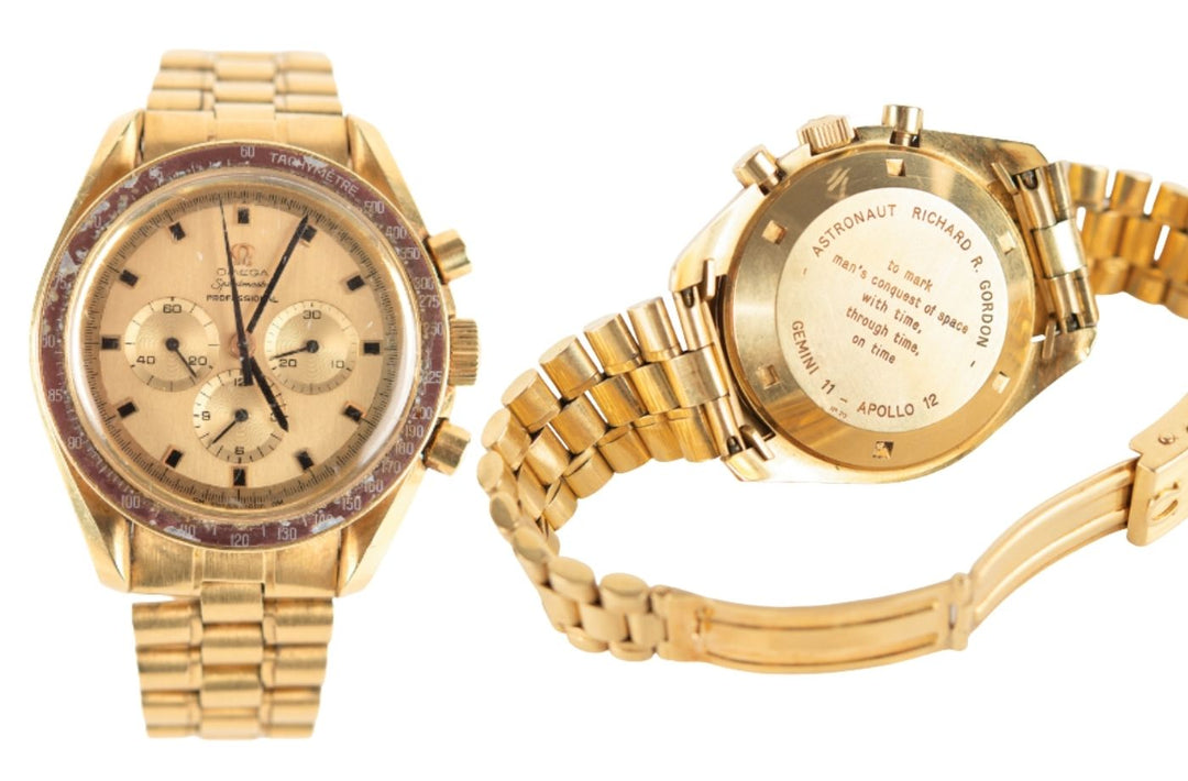 Two Rare Gold Omega Speedmasters Once Owned by NASA Astronauts to Be Sold at RR Auction