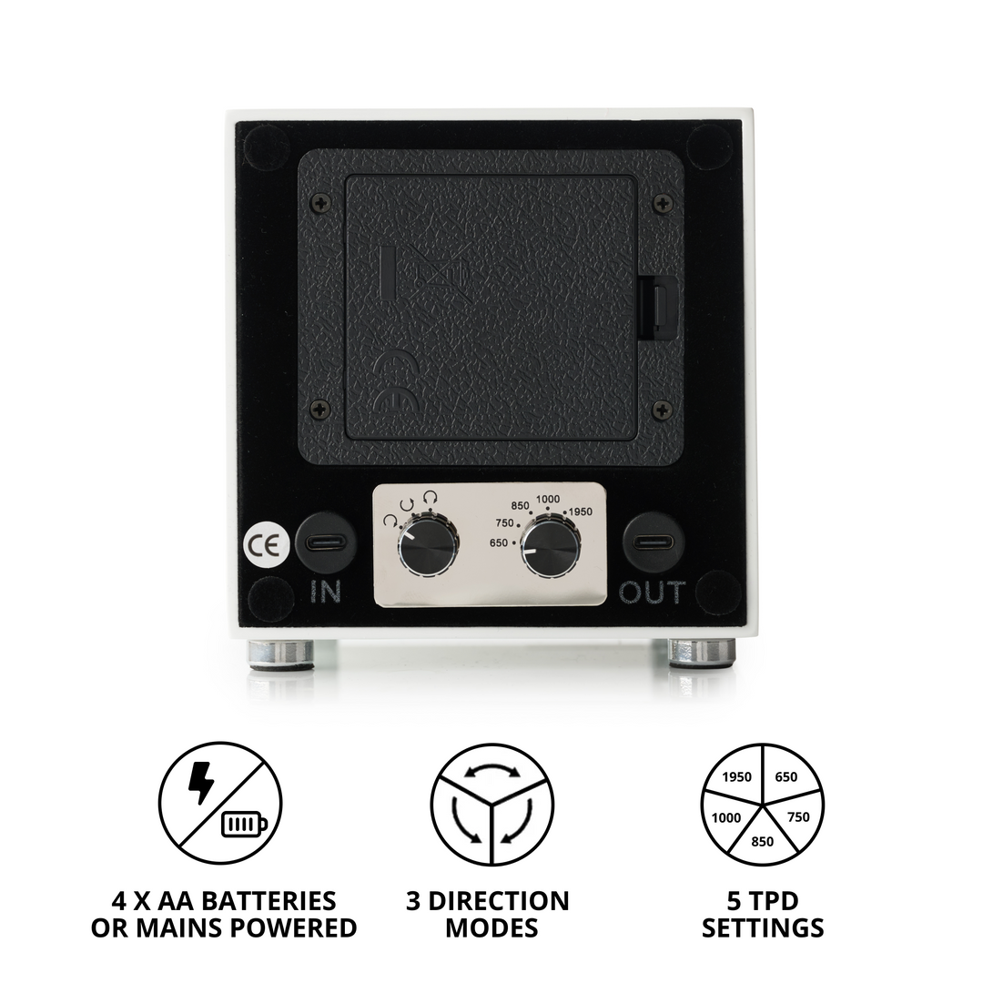 Barrington Oxford Watch Winder - White | Specs Behind from barringtonwatchwinders.com - Photo 4