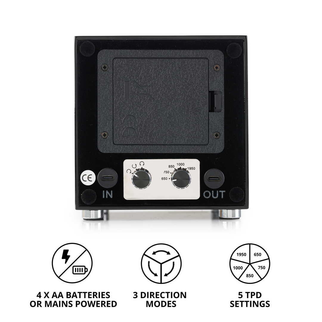 Barrington Oxford Watch Winder - Black | Specs Behind from barringtonwatchwinders.com - Photo 4