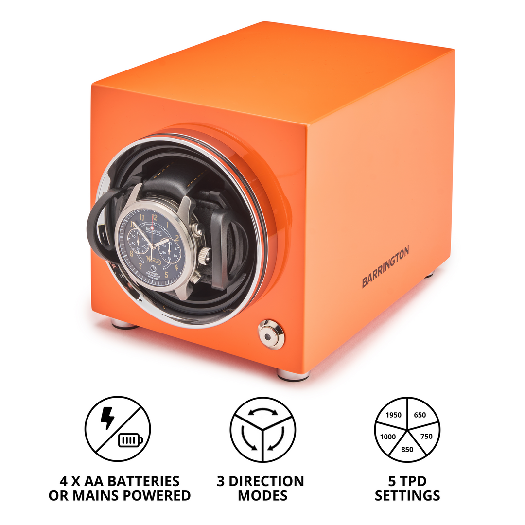 Barrington Single Winder - Burnt Amber from barringtonwatchwinders.com - Photo 14