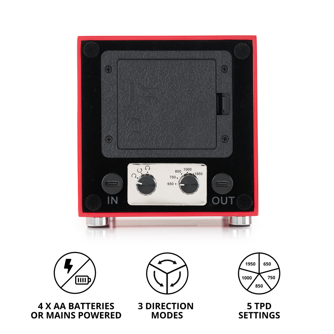 Barrington Oxford Watch Winder - Red | Specs Behind from barringtonwatchwinders.com - Photo 4