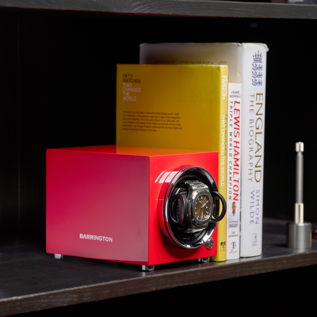Barrington Oxford Watch Winder - Red | Lifestyle Image from barringtonwatchwinders.com - Photo 9