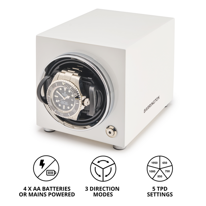 Barrington Single Winder - Glacier Whitefrom barringtonwatchwinders.com - Photo 19
