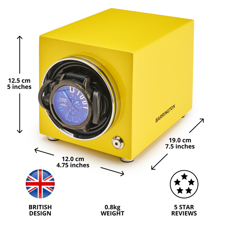 Barrington Single Winder - Electric Yellowfrom barringtonwatchwinders.com - Photo 13
