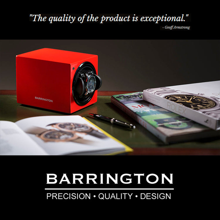 Barrington Single Winder - Crimson Red - Barrington Watch Winders