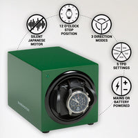 Barrington Single Winder - Racing Green - Barrington Watch Winders