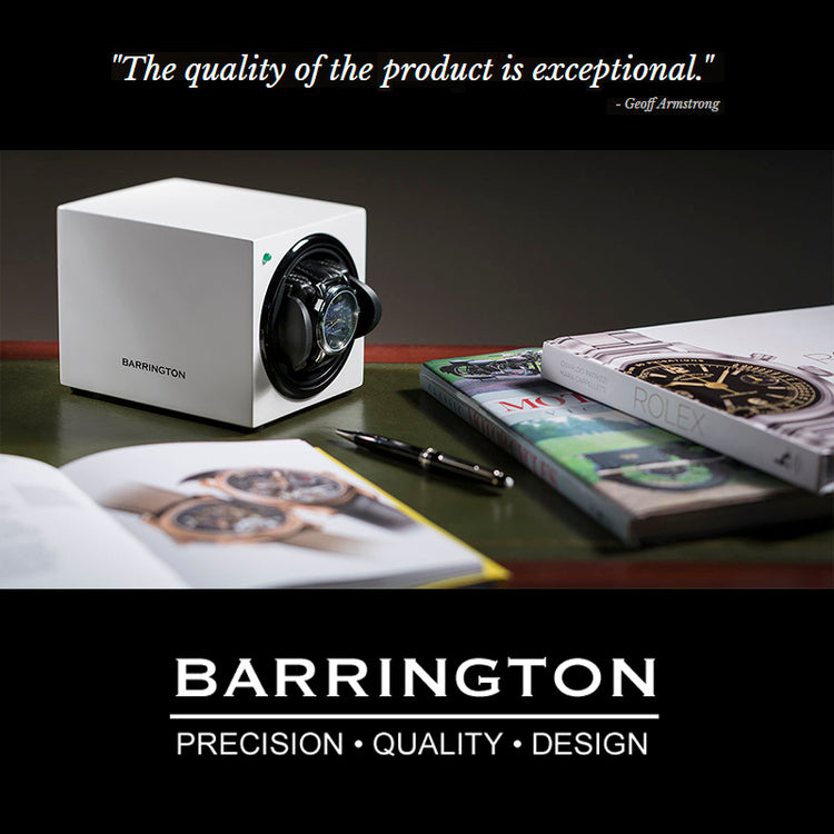Barrington Single Winder - Glacier White - Barrington Watch Winders