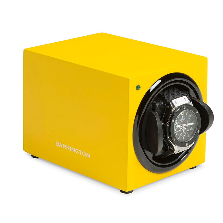 Barrington Single Winder - Electric Yellow - Barrington Watch Winders